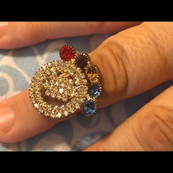 Womens Ring Fashion Gold Ring Adjustable - Picture 8 of 8